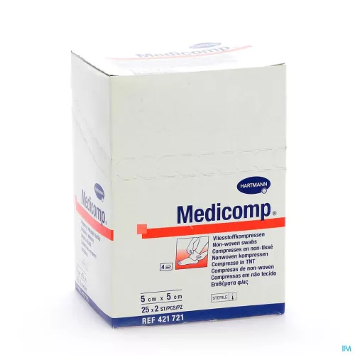 Compresse Hartmann Medicomp 5X5 4Pl. Steril