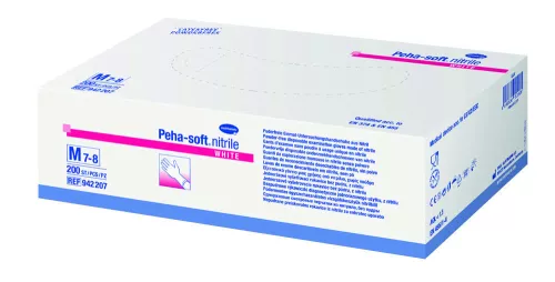 Gants Peha Soft Nitrile Blanc M 200pcs