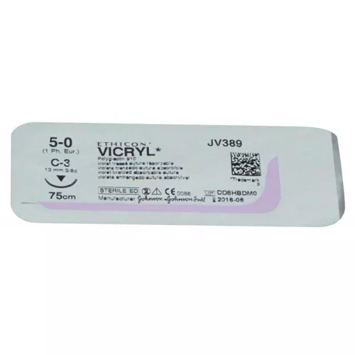Vicryl 5-0 13Mm 3/8 C3 75Cm 36pcs