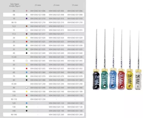K File Sterile 21Mm Iso 025 6pcs