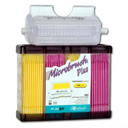 Microbrush Plus Carre Fine 400pcs + Dist.